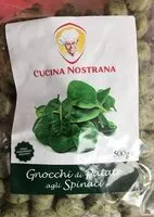 Mängden socker i Gnocchi di patate agli spinaci