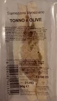 Mängden socker i Tramezzino veneziano tonno e olive
