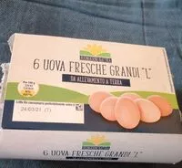 Mängden socker i 6 UOVA FRESCHE GRANDI "L" DA ALLEVAMENTO A TERRA