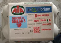 Mängden socker i 6 Uova fresche Aequilibrium