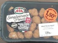 Mängden socker i Boulettes de poulet