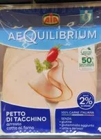 Mängden socker i Petto di tacchino aequilibrium