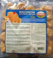 Mängden socker i Bocconcini con pollo e tacchino