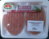 Mängden socker i Hamburger di tacchino al rosmarino
