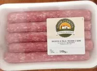 Mängden socker i Salsiccia di pollo, tacchino e suino