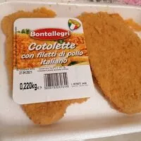 Mängden socker i Cotolette con filetti di pollo italiano