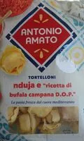 Mängden socker i tortelloni 'nduja e Ricotta di bufala Campana D.O.P
