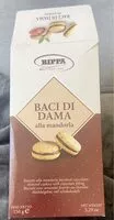 Mängden socker i Baci di dama alla mandorla