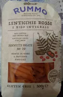 Mängden socker i pennette integrali n°70 lenticchie rosse e riso integrale