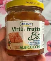 Mängden socker i Virtù di frutta bio