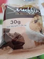 Mängden socker i Muffin con gocce cioccolato no glutine