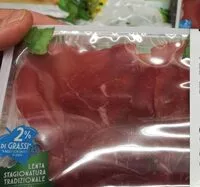 Mängden socker i Bresaola della Valtellina