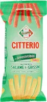 Mängden socker i Gli irresistibili snack bastoncini di salame & grissini