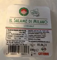 Mängden socker i Il salame di Milano