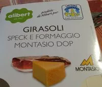 Mängden socker i Girasoli speck e formaggio montasio DOP