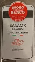 Mängden socker i Salame Milano 100% italiano