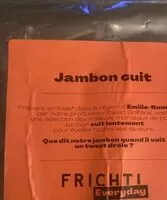 Mängden socker i Jambon cuit