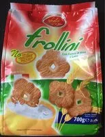 Mängden socker i Frollini con farina di riso e latte