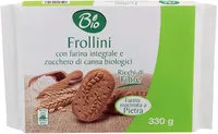 Mängden socker i Frollini con farina integrale e zucchero di canna biologici