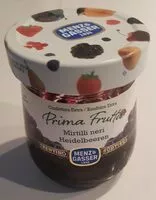 Mängden socker i Prima Frutta Heidelbeeren