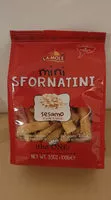 Mängden socker i Mini sfornatini - sésame