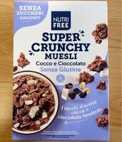 Mängden socker i Super Crunchy muesli cocco e cioccolato