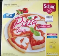 Mängden socker i Gluten Free Pizza Base 2 x (300g)
