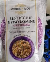 Mängden socker i Lenticchie e riso jasmine