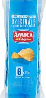 Mängden socker i Amica Chips Patatine Gusto Classico 6 x 25 g