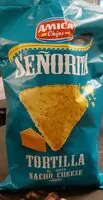 Mängden socker i Señorita tortilla nacho cheese
