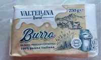 Mängden socker i Burro da panna fresca di centrifuga