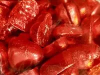 Mängden socker i Corazones de chocolate con leche rellenos de crema de leche