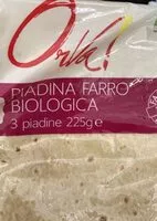 Mängden socker i Piadina farro bio