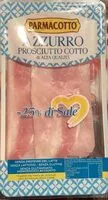 Mängden socker i Azzurro prosciutto cotto di alta qualità