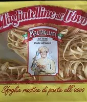Mängden socker i Tagliatelline all'Uovo