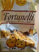 Mängden socker i Fortunelli con gocce di cioccolato