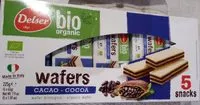 Mängden socker i Wafers cacao-cocoa