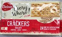 Mängden socker i Crackers Salted