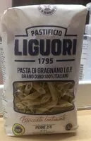 Mängden socker i Pasta di Gragnano IGP. Penne zitti
