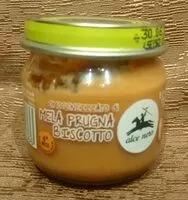 Mängden socker i Omogeneizzato di mela prugna biscotto