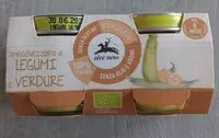 Mängden socker i Omogeneizzato di legumi e verdure