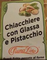 Mängden socker i Chiacchere con glassa al pistacchio