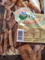 Mängden socker i Chiacchiere