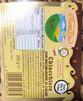 Mängden socker i Chiacchiere