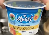 Mängden socker i Mozzarella di Bufala Campana