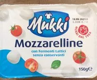 Mängden socker i Mozzarelline