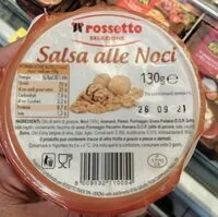 Mängden socker i Salsa alle noci
