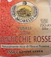 Mängden socker i Fusilli Lenticchie rosse