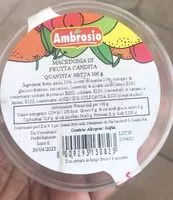 Mängden socker i Fruits confits