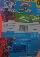 Mängden socker i Yogurt frutti di bosco